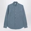 Xacus Light Denim Tailor Fit Shirt In Blue