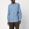 Xacus Light Denim Tailor Fit Shirt In Blue