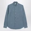 Xacus Light Denim Tailor Fit Shirt In Blue