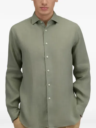 Xacus Linen Shirt In Green