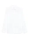 Xacus Button-down White Linen Shirt With Subtle Texture In White