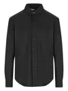 Xacus Button-down Long-sleeve Shirt In Black