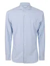 Xacus Long-sleeve Button-fastening Shirt In Blue
