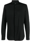 Xacus Button-down Long-sleeve Shirt In Black