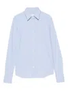 Xacus Long-sleeve Button-up Shirt In Blue