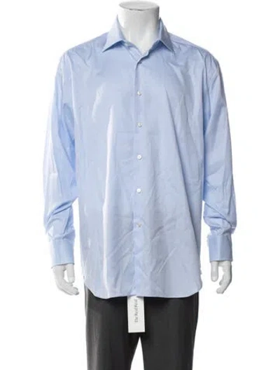 Pre-owned Xacus Long Sleeve Dress Shirt In Blue