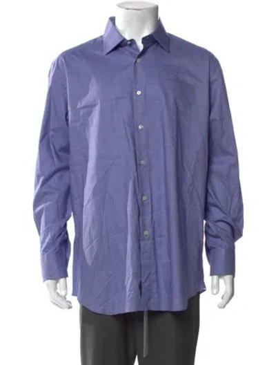 Pre-owned Xacus Long Sleeve Dress Shirt In Purple