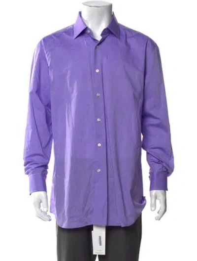 Pre-owned Xacus Long Sleeve Dress Shirt In Purple