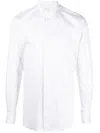 Xacus Structured Collar White Shirt With Buttoned Cuffs