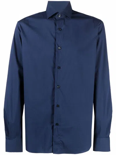 Xacus Long-sleeve Shirt In Blue
