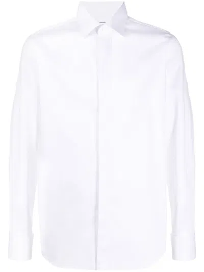 Xacus Long Sleeve Tailored Shirt In White