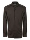 Xacus Long-sleeved Button-fastening Shirt In Brown
