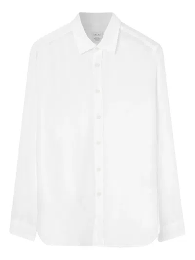 Xacus Long-sleeved Shirt In White