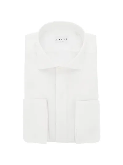 Xacus Supercotone Tailor Fit Shirt In White