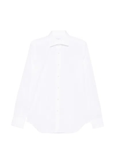 Xacus Long-sleeve Buttoned Shirt In White