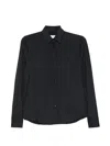 Xacus Black Regular Solid Shirt In Black