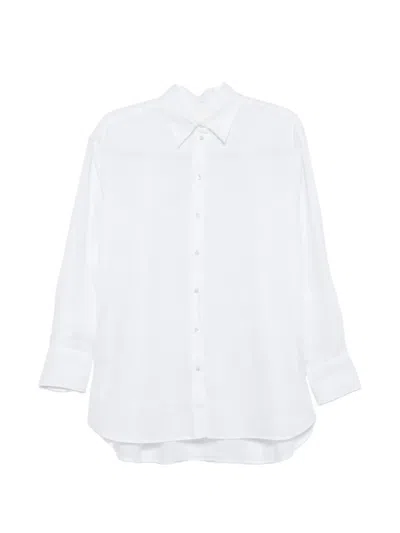 Xacus Long-sleeve Button-up Shirt In White