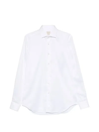 Xacus Long-sleeve Button-up Shirt In White