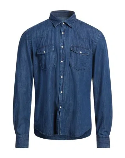 Xacus Man Denim Shirt Blue Size 17 ½ Cotton
