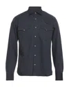 Xacus Denim Shirts In Blue