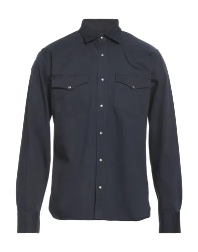 Xacus Denim Shirts In Blue