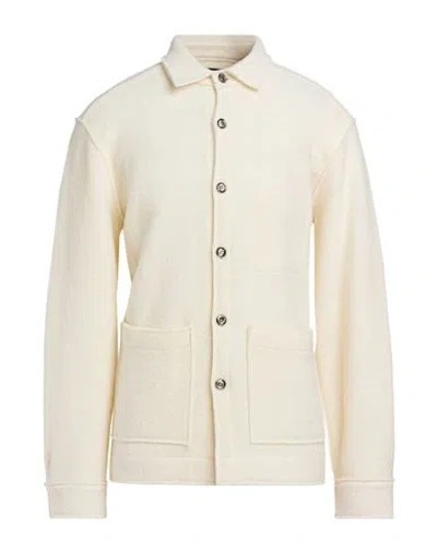 Xacus Man Jacket Cream Size Xl Virgin Wool In White