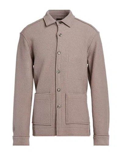 Xacus Man Jacket Taupe Size Xl Virgin Wool In Gray