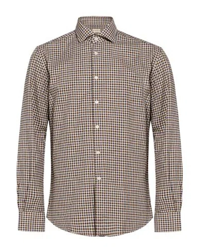 Xacus Man Shirt Beige Size 15 ½ Cotton