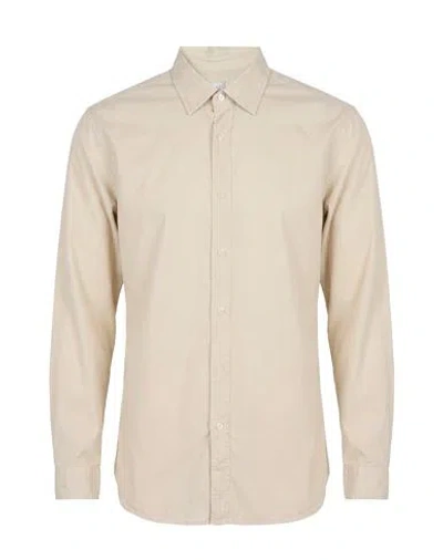 Xacus Man Shirt Beige Size 15 Cotton