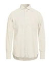 Xacus Man Shirt Beige Size 17 Cotton