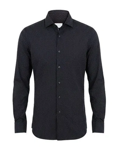 Xacus Man Shirt Black Size 15 ¾ Polyamide, Elastane