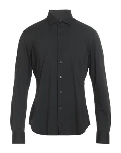 Xacus Man Shirt Black Size 16 Polyamide, Elastane