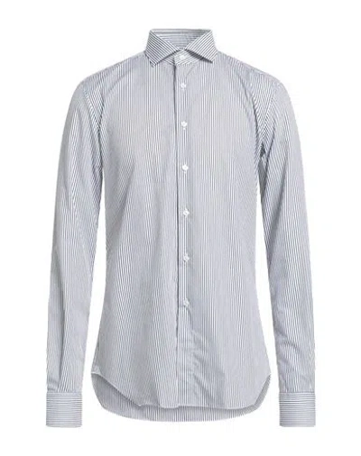 Xacus Man Shirt Black Size 17 Cotton In White