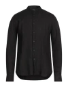 Xacus Man Shirt Black Size 17 Linen