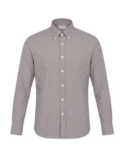 Xacus Man Shirt Brown Size 18 Cotton