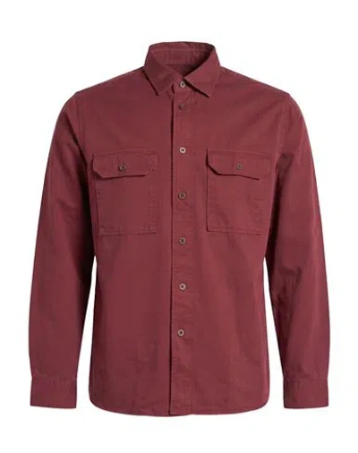 Xacus Man Shirt Burgundy Size 15 ½ Cotton
