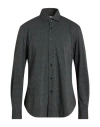 Xacus Man Shirt Charcoal Size 16 Polyamide, Elastane In Gray