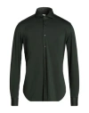Xacus Man Shirt Dark Green Size 15 ½ Polyamide, Elastane