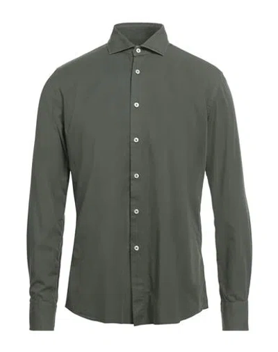 Xacus Man Shirt Dark Green Size 16 Cotton