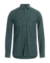 Xacus Man Shirt Deep Jade Size M Cotton In Green