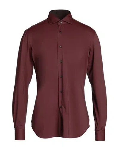 Xacus Man Shirt Garnet Size 15 ¾ Polyamide, Elastane In Red