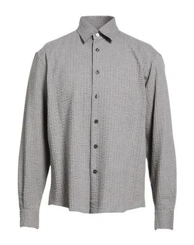 Xacus Man Shirt Grey Size 15 ½ Cotton In Gray