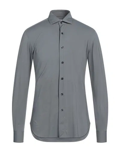 Xacus Man Shirt Grey Size 15 Polyamide, Elastane In Gray