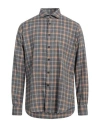 Xacus Man Shirt Grey Size 17 Cotton In Grey