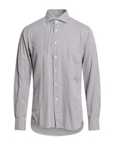Xacus Man Shirt Grey Size 17 Cotton In Gray