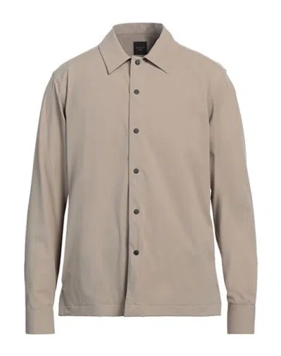 Xacus Man Shirt Khaki Size S Polyamide, Elastane In Beige