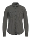 Xacus Man Shirt Lead Size 16 Cotton In Grey