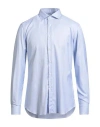 Xacus Man Shirt Light Blue Size 15 ½ Cotton In Blue