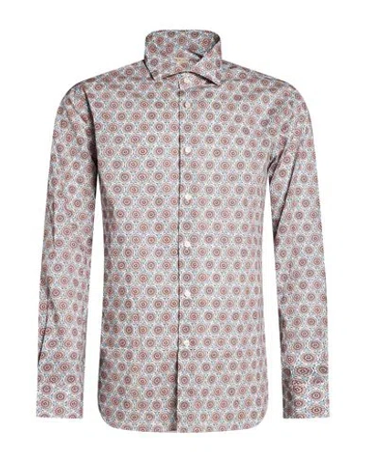 Xacus Man Shirt Light Blue Size 15 ½ Cotton In Brown