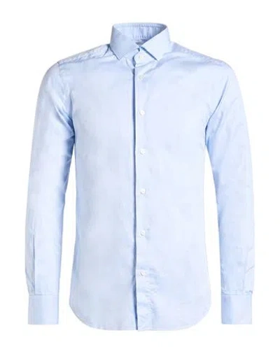 Xacus Man Shirt Light Blue Size 15 Cotton